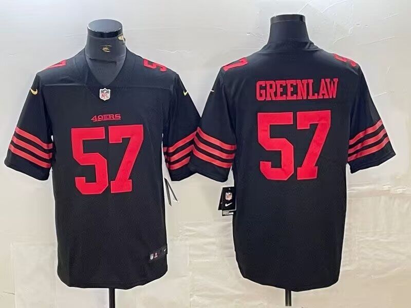 Men San Francisco 49ers #57 Greenlaw black 2024 Nike Limited NFL Jersey